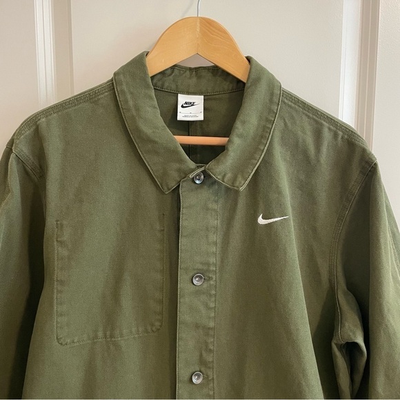 Nike Unlined Chore Coat Cotton Green Size Medium - Picture 7 of 16